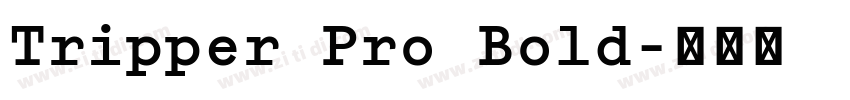 Tripper Pro Bold字体转换